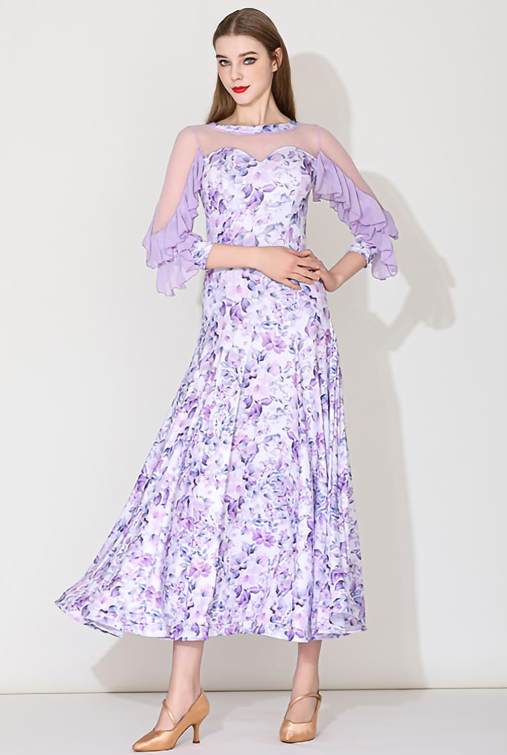 ✨️豪華オ―ダ―✨️社交ダンススタンダードドレス（Mサイズ